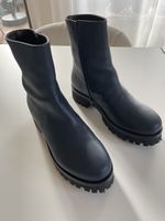 P. Flowers Stiefelette blau