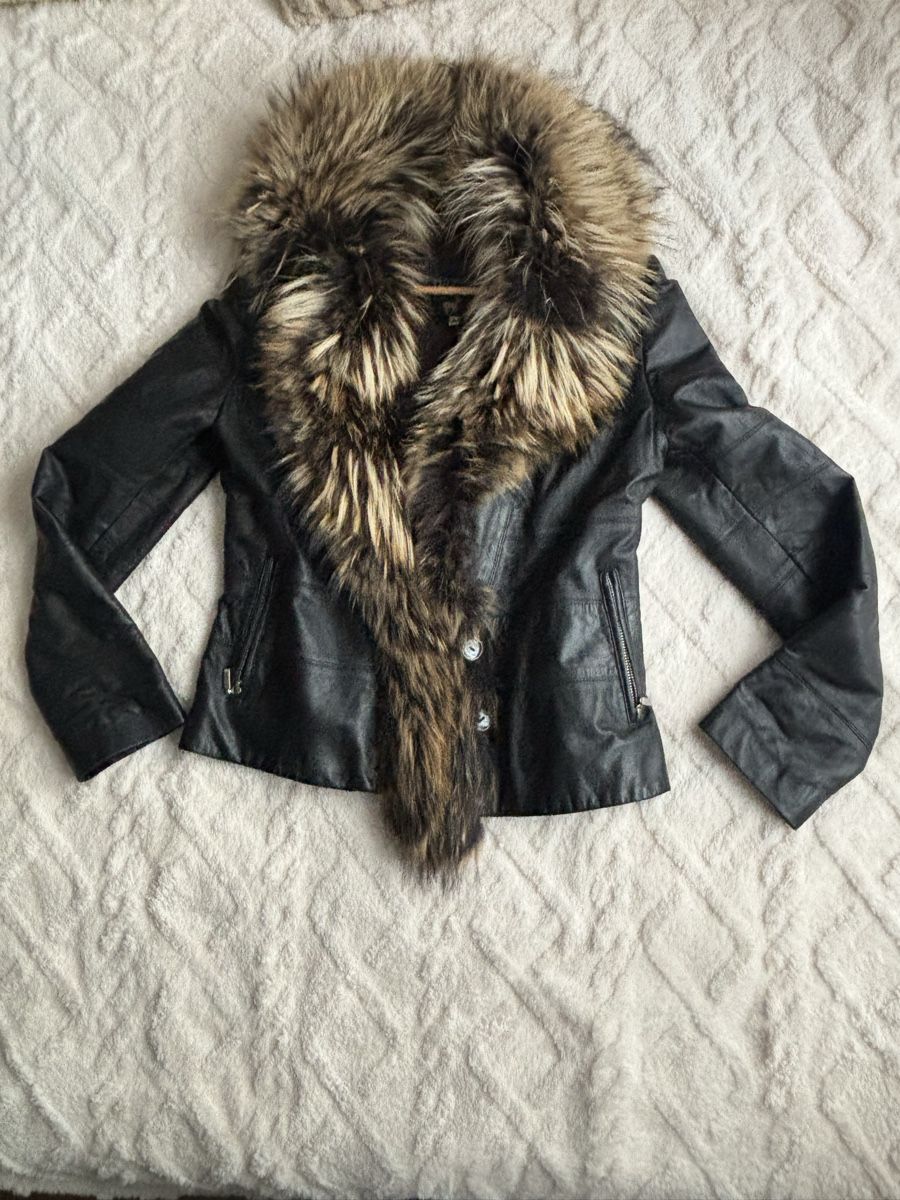 Giacche: Lederjacke gr.M/L echte leder mit Pelz – Usato da Zug venduto da Biki72 2