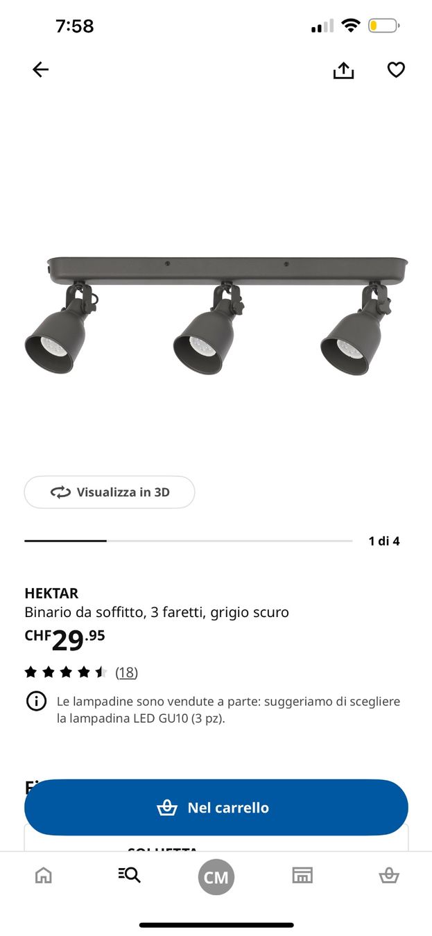 Lampade: Lampada Ikea – Nuovo e nell'imballaggio originale da Muralto venduto da cel_dyg6 2
