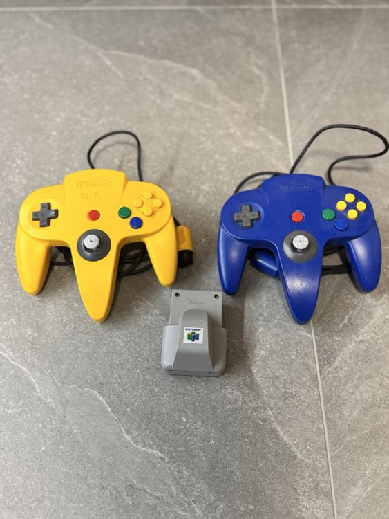 Nintendo 64 Controller & Rumble Pack - Guter Zustand! (Gebraucht) in ...
