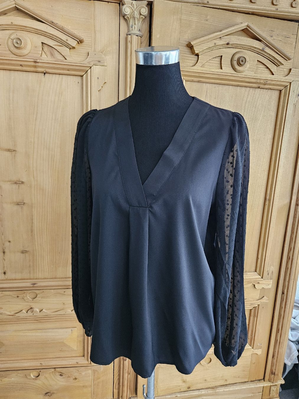 Vila Camicette: schöne Bluse, transparente Aermel, Vila – Nuovo (secondo la descrizione) da Wiesendangen venduto da Sinhuk 3