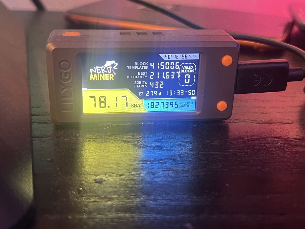 Nerdminer Coin Miner: NerdMiner Model T-Display S3 – D'occasion à Wädenswil par dai_2bcv 1