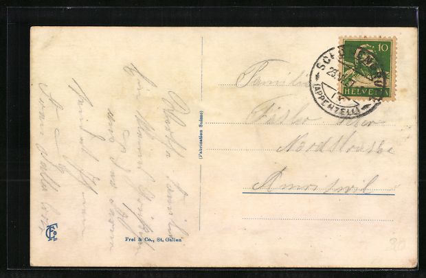 Cartoline postali: AK Schönengrund, Teilansicht mit Kirche – Usato da Berlin venduto da bartko-reher 1