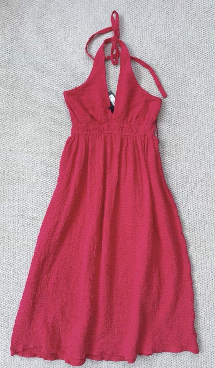Vestiti: Steve Madden Neckholderkleid Rosa Größe S – Nuovo e nell'imballaggio originale da Veyras venduto da ValClasse 5