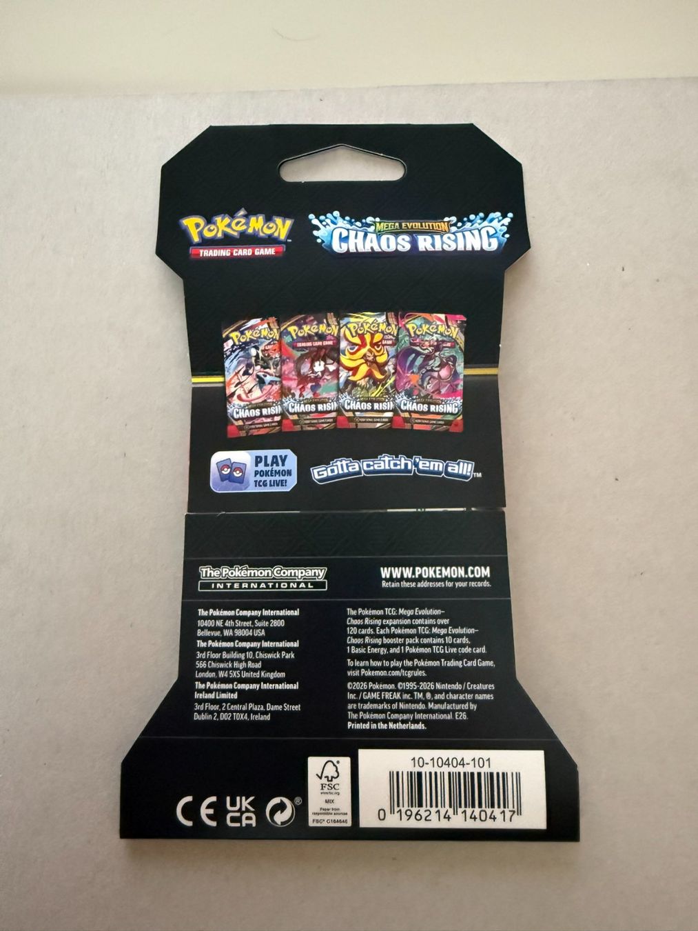 Pokémon Carte collezionabili: Pokémon TCG Booster Pack - Mega Evolution Chaos Rising – Nuovo e nell'imballaggio originale da Chiggiogna venduto da TheLegend88 1
