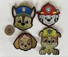 4 Paw Patrol Aufnäher Patch zum Aufbügeln