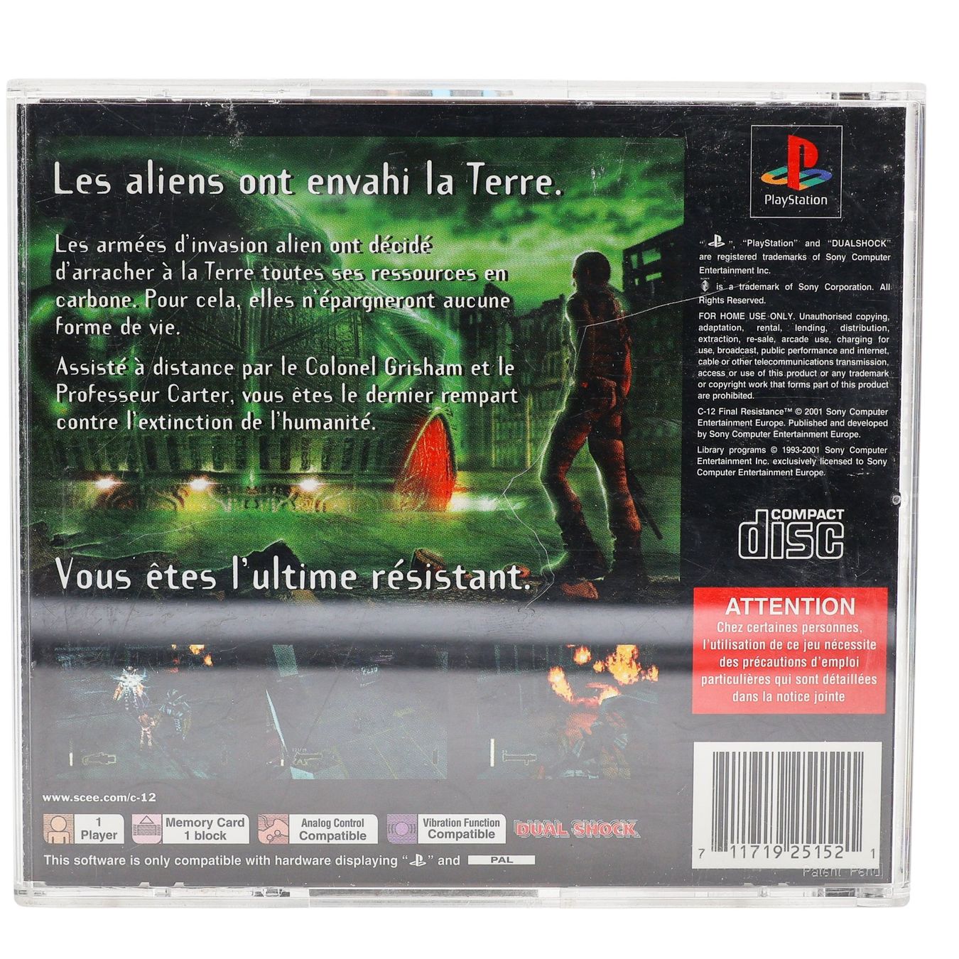 Jeux: C-12 Final Resistance  - PS1 – D'occasion à Paudex par dindeboy 2