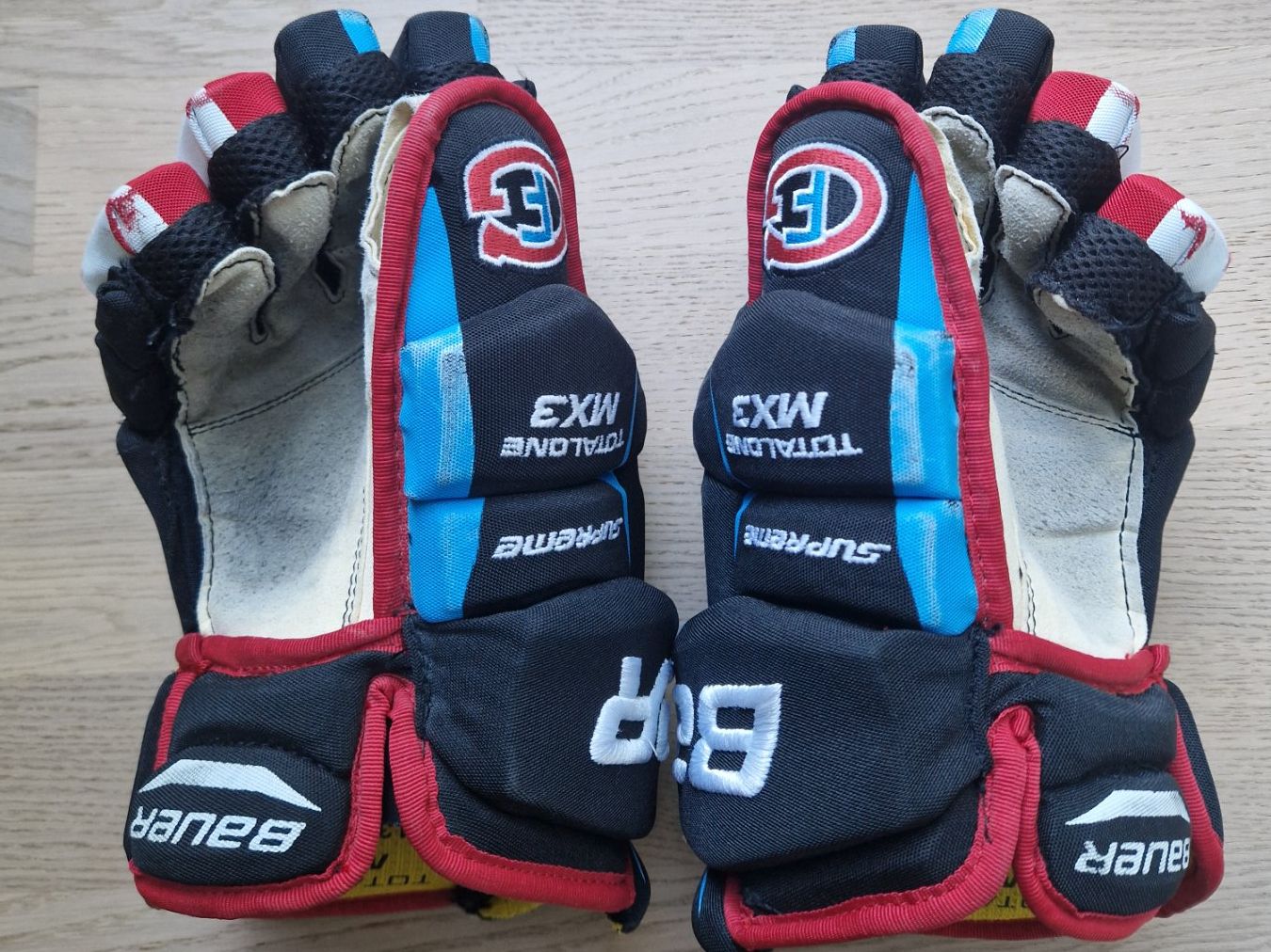 Bauer Guanti & manicotti: Gottéron Eishockey Handschuhe – Usato da Granges-Paccot venduto da Dy01na 2