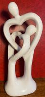 Weisse Keramik Figur "LIEBE" Herz ❤️ H:25cm- Neu