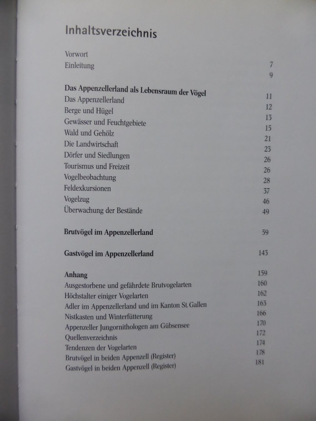 Bücher: Vögel im Appenzellerland – Neu (gemäss Beschreibung) aus Brunnadern von lesezirkel 2