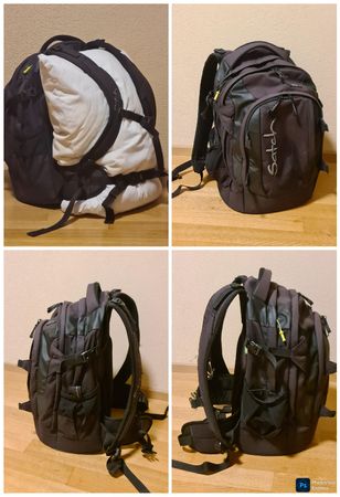 Satch Schulrucksack schwarz 