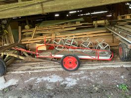Schlauchverleger, alter Feuerwehr Anhänger