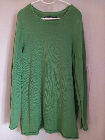 GUDRUN SJÖDEN Pull vert pomme en maille