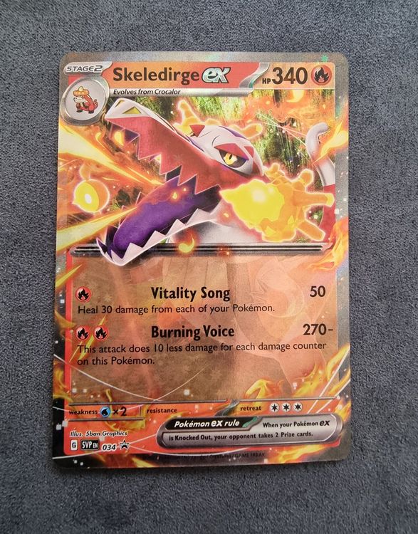 Skeledirge ex - SVP 081 - Full Art Shiny - SV Black Star Promo