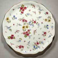 Superbe plateau de service ROSENTHAL porcelaine peint main