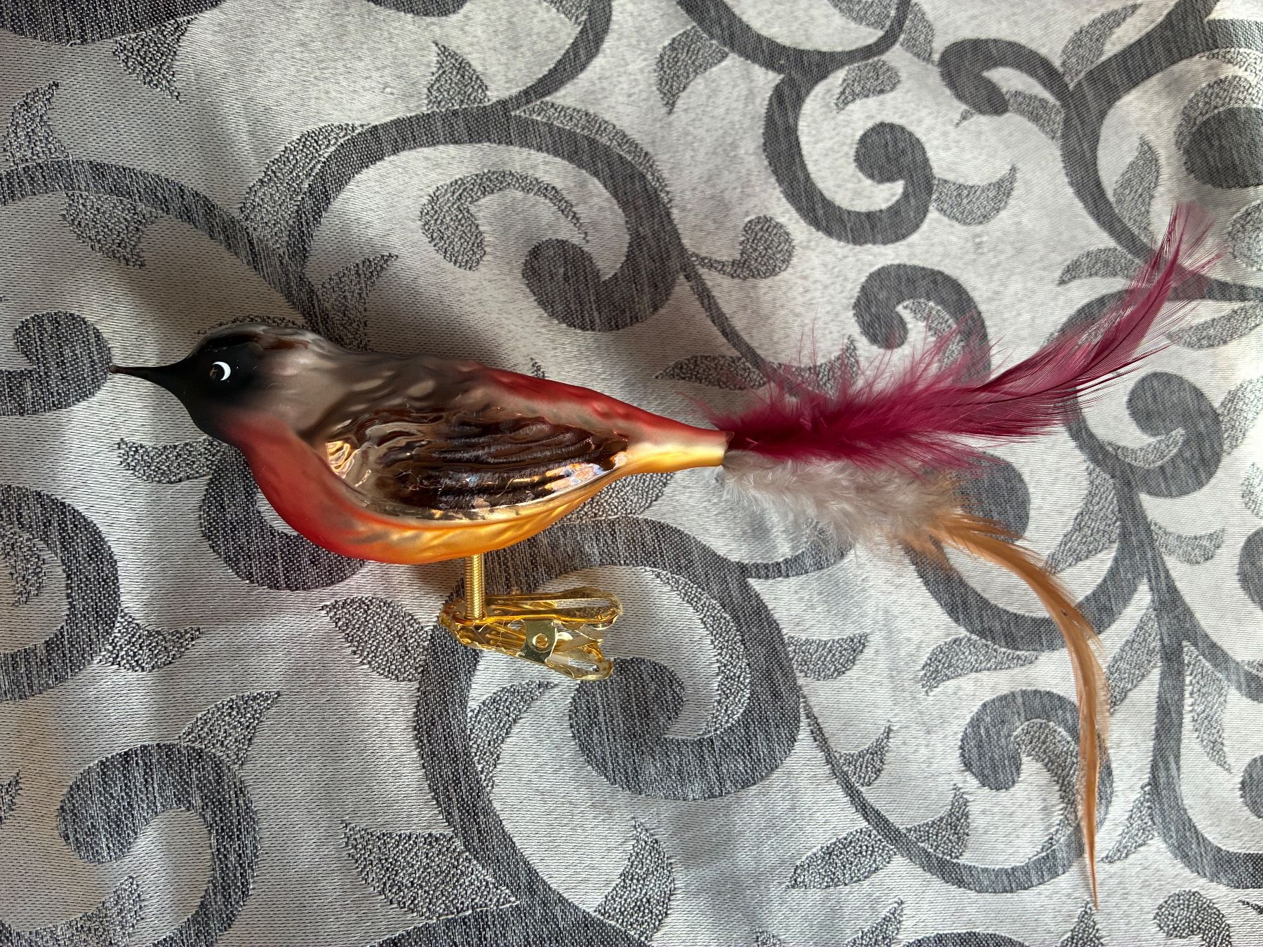 Tutte le decorazioni: Gartenrotschwanz Vogel Christbaumschmuck – Nuovo e nell'imballaggio originale da Alpnach Dorf venduto da marvo