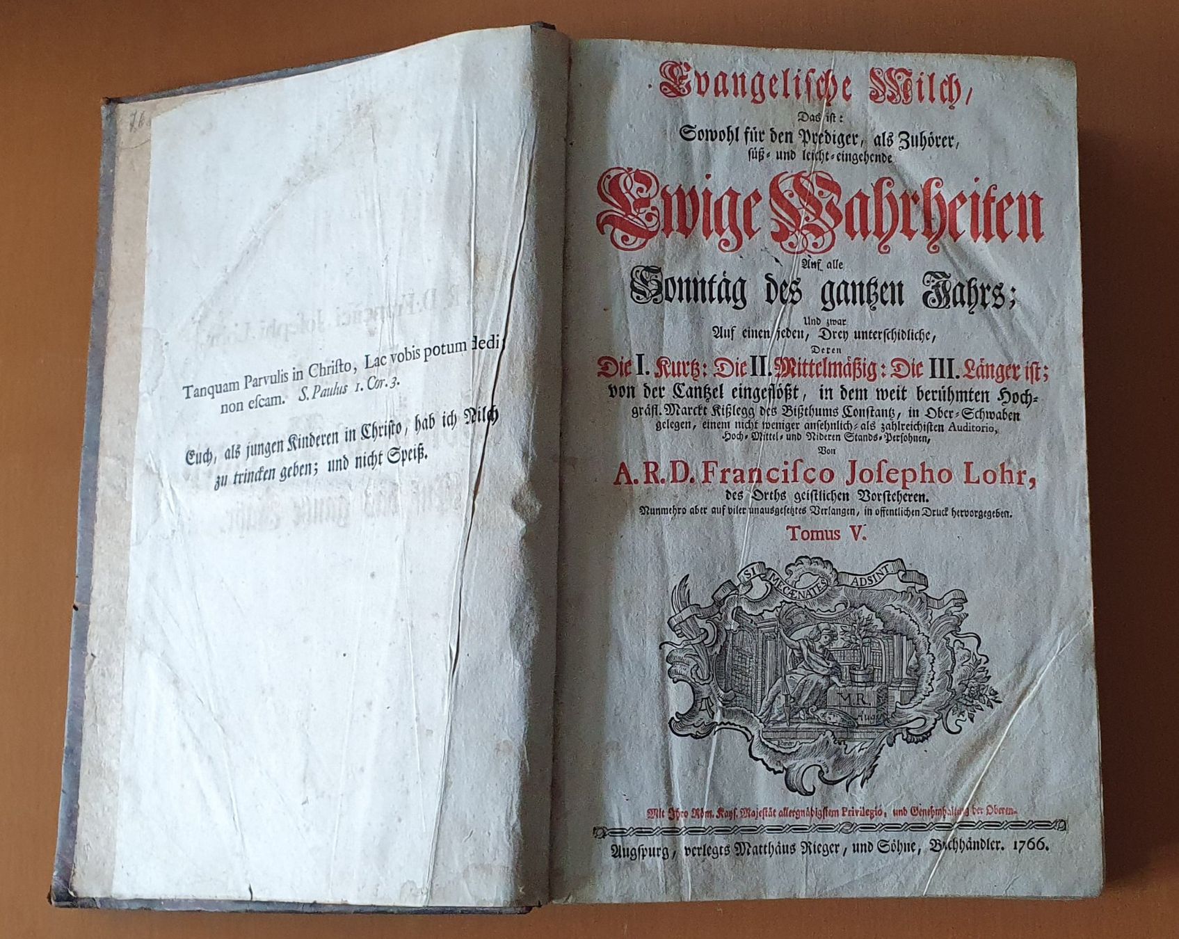 Libri: Buch 1766 - Evangelische Milch – Usato da Kreuzlingen venduto da Rschweiz1