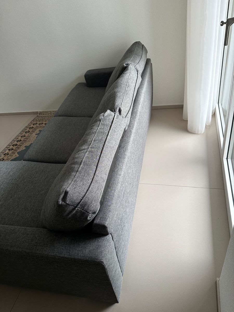 Sofas: Maisons du Monde Ecksofa Philadelphie Stoff 3/4-sitzig grau – Gebraucht aus Basel von romaeasmil 5