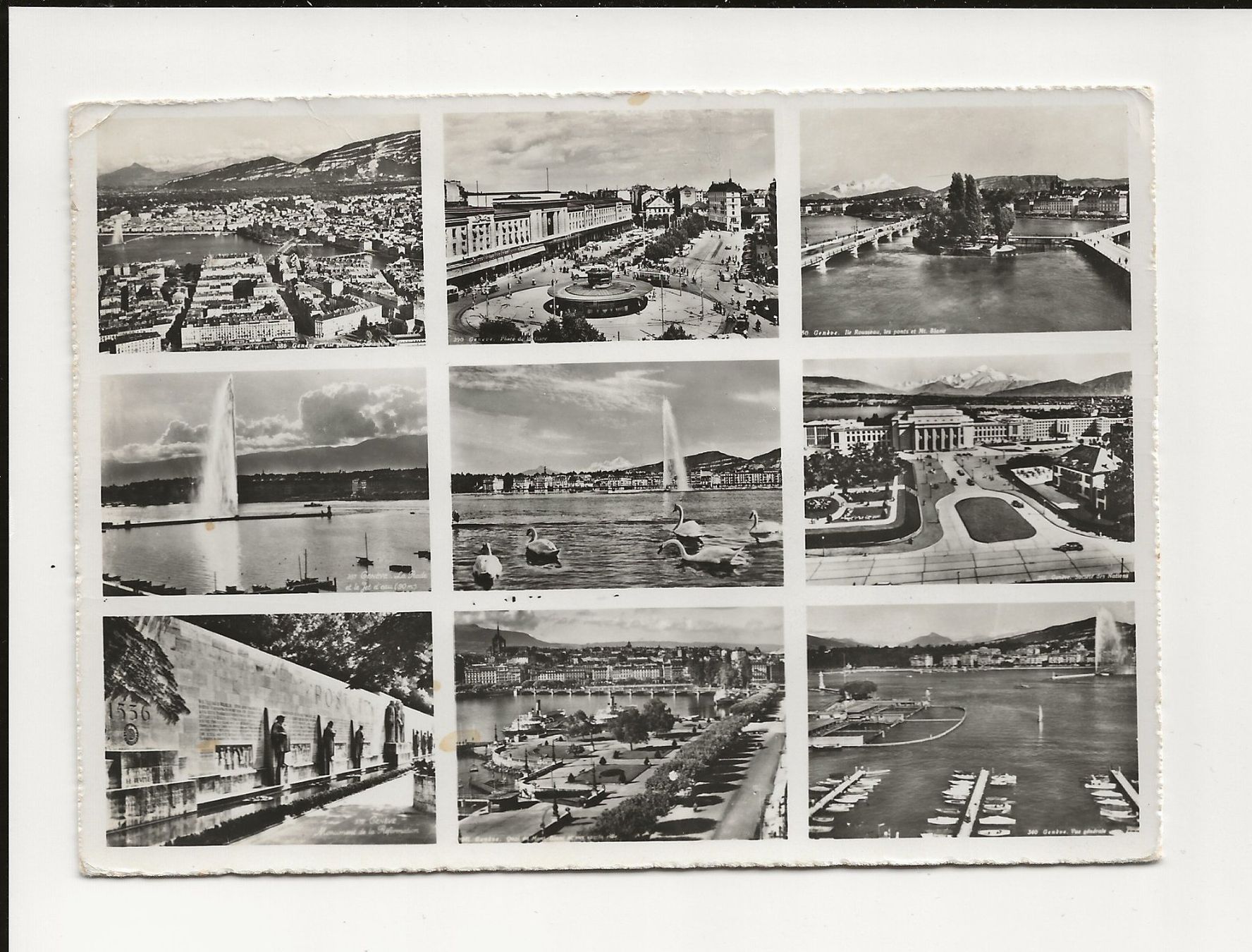 Ansichtskarten: AK 1955 Genf 9 Bilder – Gebraucht aus Greifensee von 315WDO