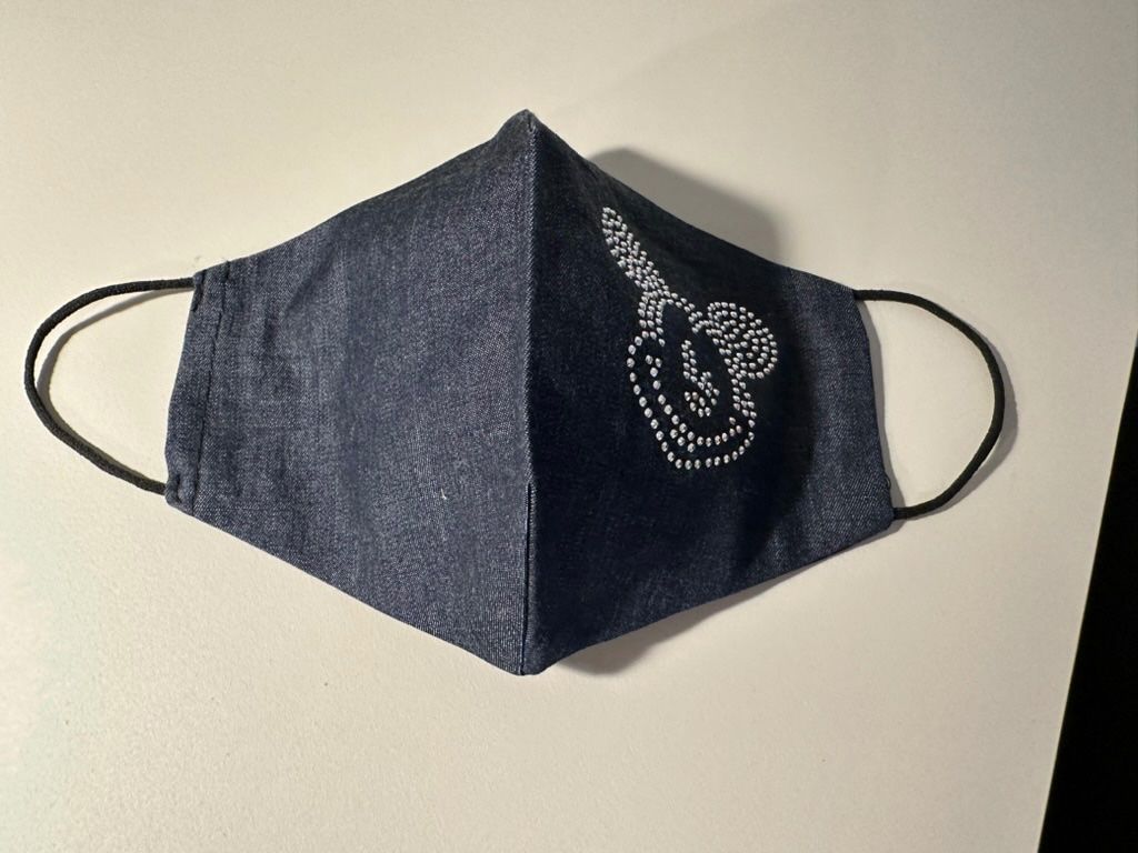 Protezione per viso e udito: Stoff Maske - Micky Maus - Jeans Stoff - NEU – Nuovo (secondo la descrizione) da Dübendorf venduto da san_tt6m