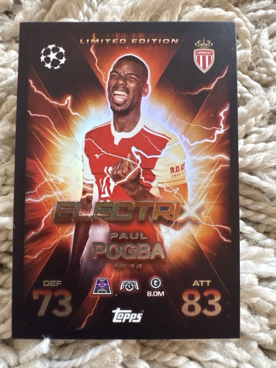 Topps Cartes à collectionner: Topps Match Attax Extra Paul Pogba – Neuf (Voir description) à Muolen par Pelon1
