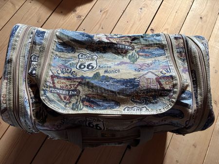 Reisetasche Pioneer Express Route 66 Muster Vintage 