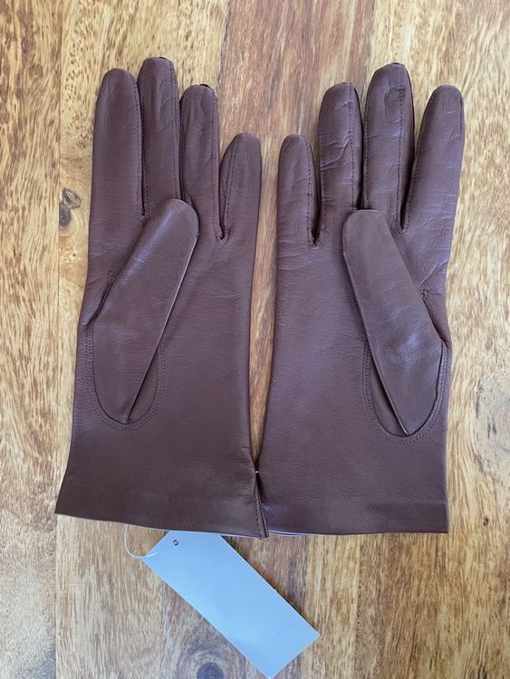 Gants & mitaines : Lederhandschuhe braun/weinrot (mit Etikette) – Neuf avec emballage d'origine à Grenchen par M_ina 4