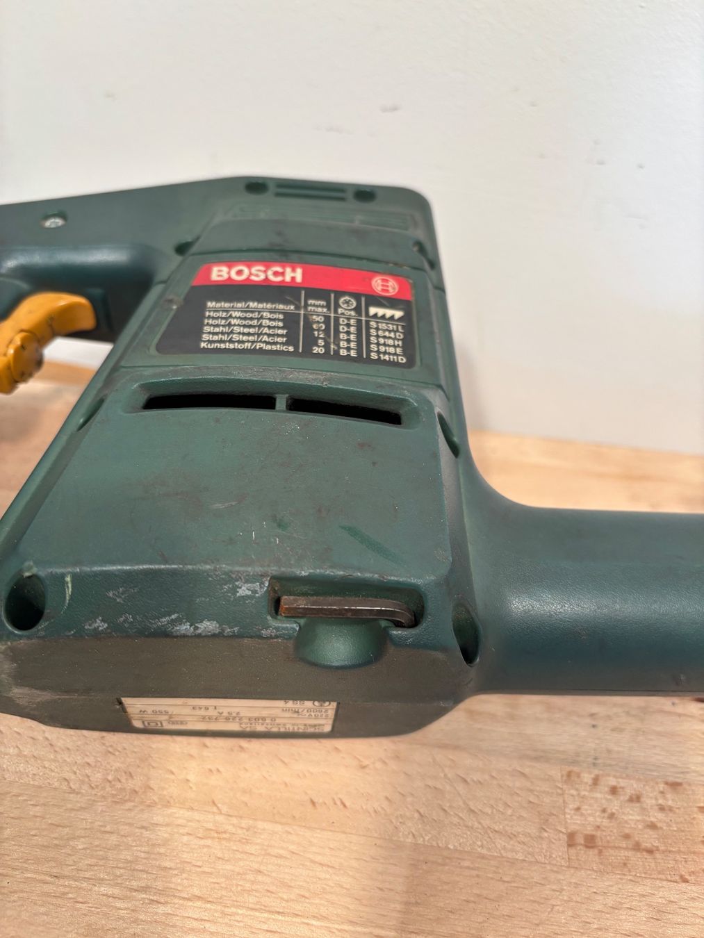 Bosch Seghe: BOSCH PFZ 550 E electronic Elektro-Fuchsschwanz – Usato da Winterthur venduto da ReUse_Baumarkt 5