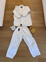 Karate Judo Kimono Grösse 150 inkl Gürtel weiss & gelb 