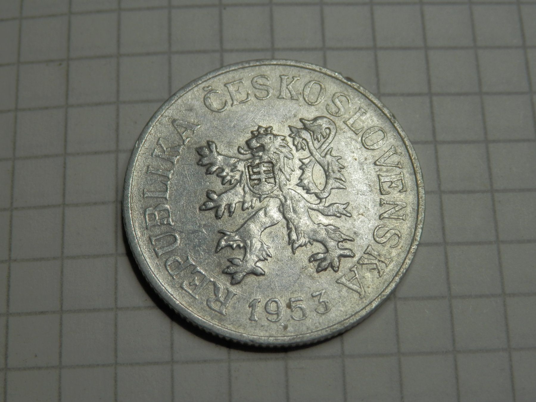 Toutes les monnaies: Tschechoslowakei 10 Heller, 1953 – D'occasion à Weiach par weiach81
