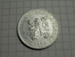 Tschechoslowakei 10 Heller, 1953