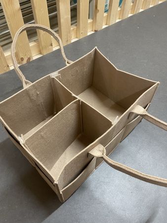 Diaper caddy - Organizer Tasche mit Griffen beige neu