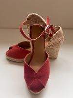 Espadrilles compensées Castaner rouges, taille 36, été!