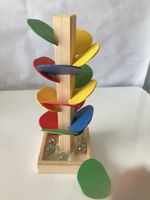 miniatur Murmelbahn aus Holz, Kinderspielzeug, Top Zustand!