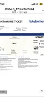 Ticket Beirut 10.07.26 Reihe 8 Platz 51