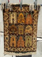 Kayseri 100% Seide 61x46cm Teppich geknüpft sauber
