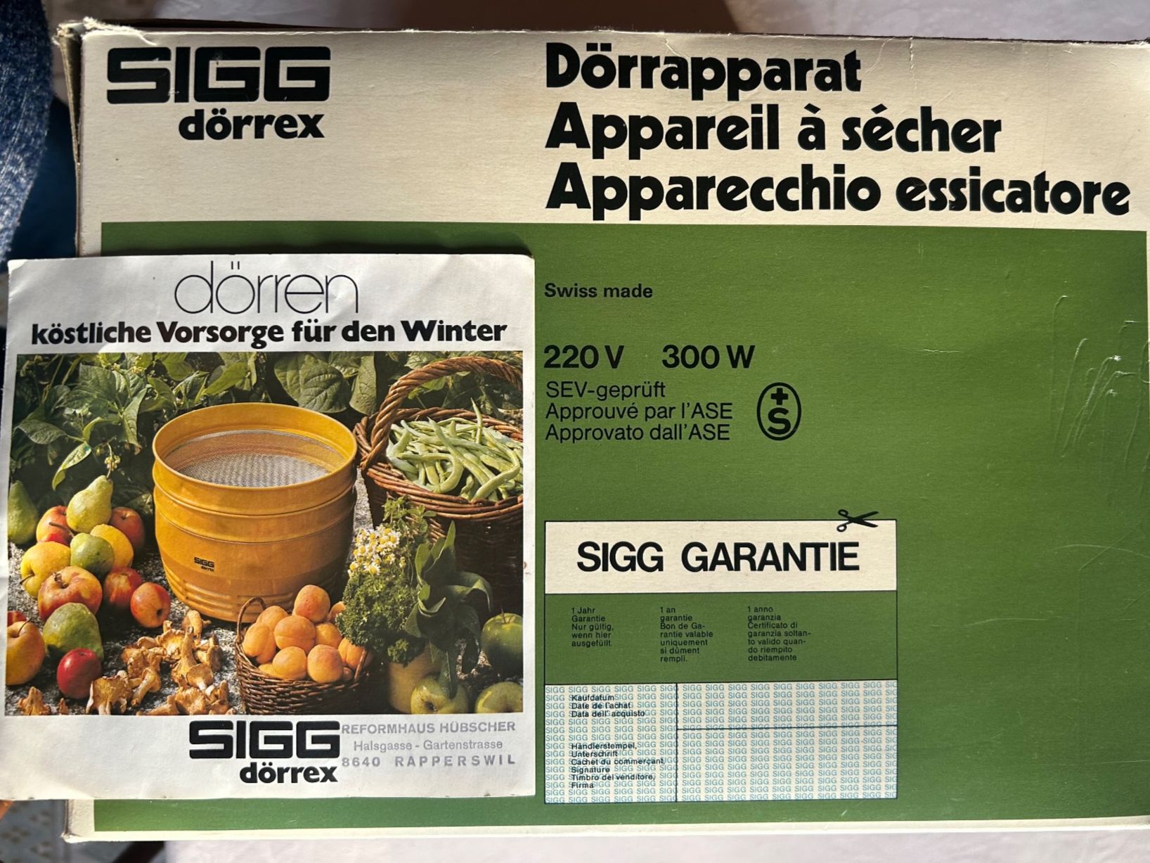 Sigg Elettrodomestici da cucina: Sigg Dörex Dörgerät mit 4 Sieben – Usato da Gächliwil venduto da H-PL 6