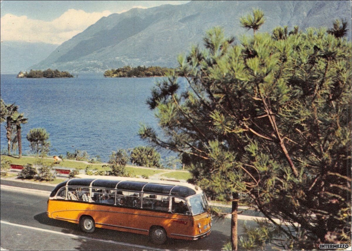 Cartoline postali: Postauto // Saurer Ticino // Alpenpost – Usato da Basel venduto da intermezzo12