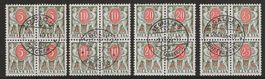 Porto Serie Nr. 42z - 46z im VB, KP 552.--