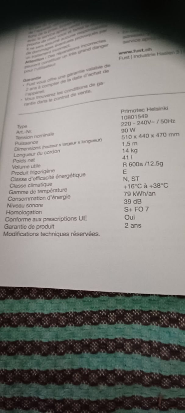 Fust Kühlschrank: Petit frigo – Gebraucht aus Bevaix von jabou33 4
