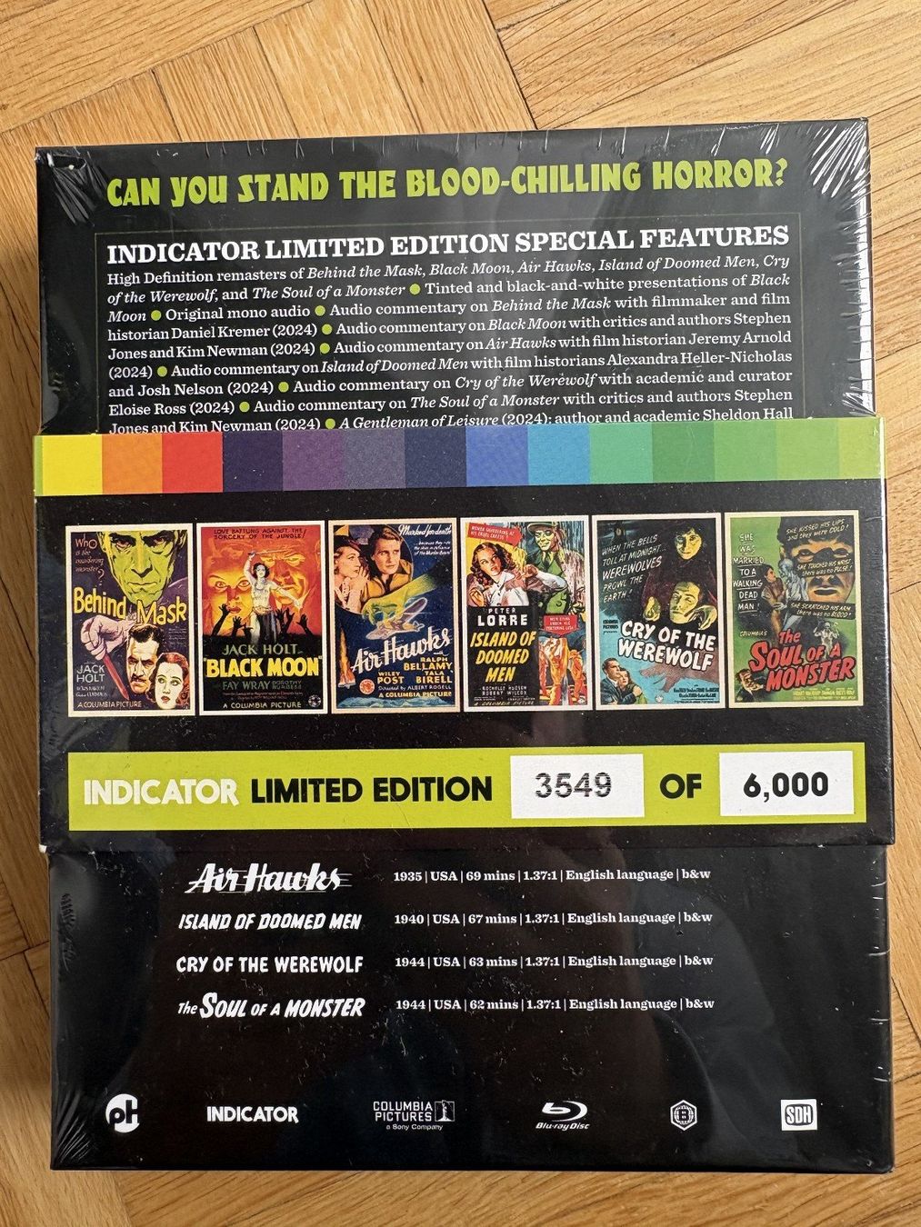 Alle DVDs: Columbia Horror - Limited Edition - Indicator - Blu-ray – Neu und originalverpackt aus Zürich von Malcom 1