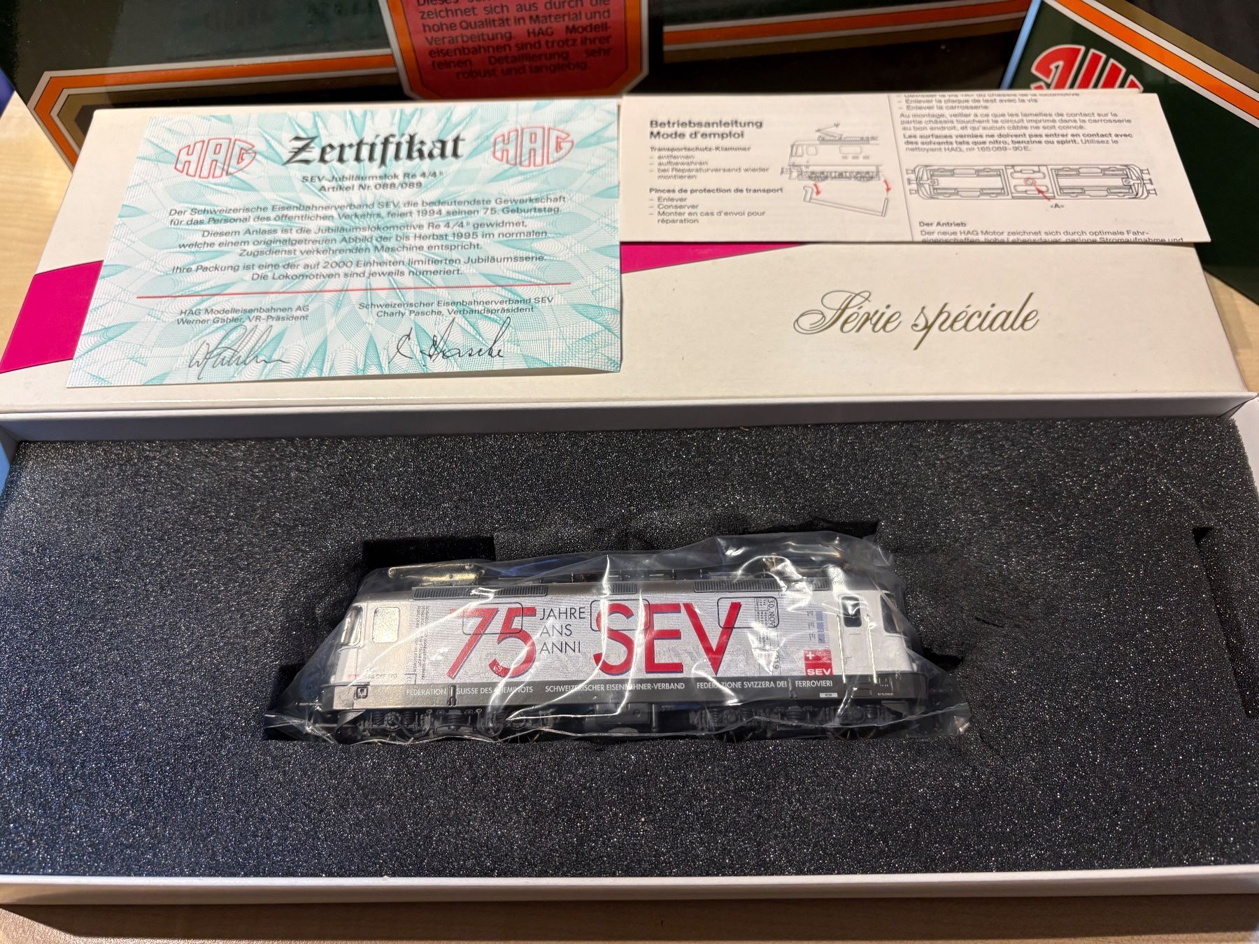 Hag Modellini di ferrovie: Hag 088 420 SEV !!Lire le descriptif !! – Nuovo e nell'imballaggio originale da Corcelles Payerne venduto da Pierre66 4