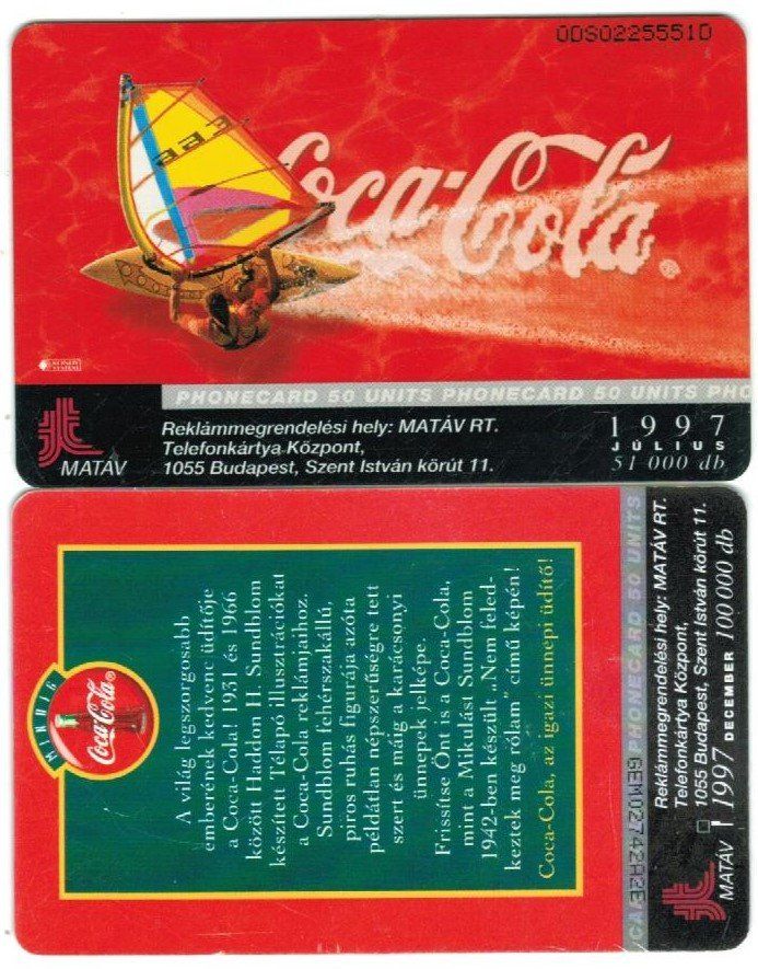Cartes de téléphone: 2 Telefonkarten Ungarn Coca Cola – D'occasion à Zürich par tol_b7c7 1