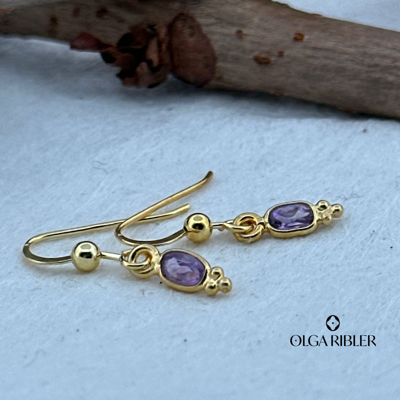Olga Ribler Orecchini pendenti & Orecchini a lobo: Sterling Silber 925 Ohrringe mit Amethyste – Nuovo (secondo la descrizione) da Luzern venduto da Schmuckoutlet 2