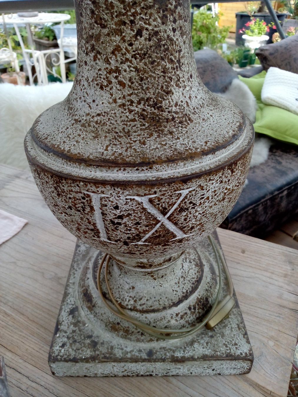 Lampade: tolle Lampe mit shabbychic Lampenschirm – Usato da Feldbach venduto da Gwaechshuus 1