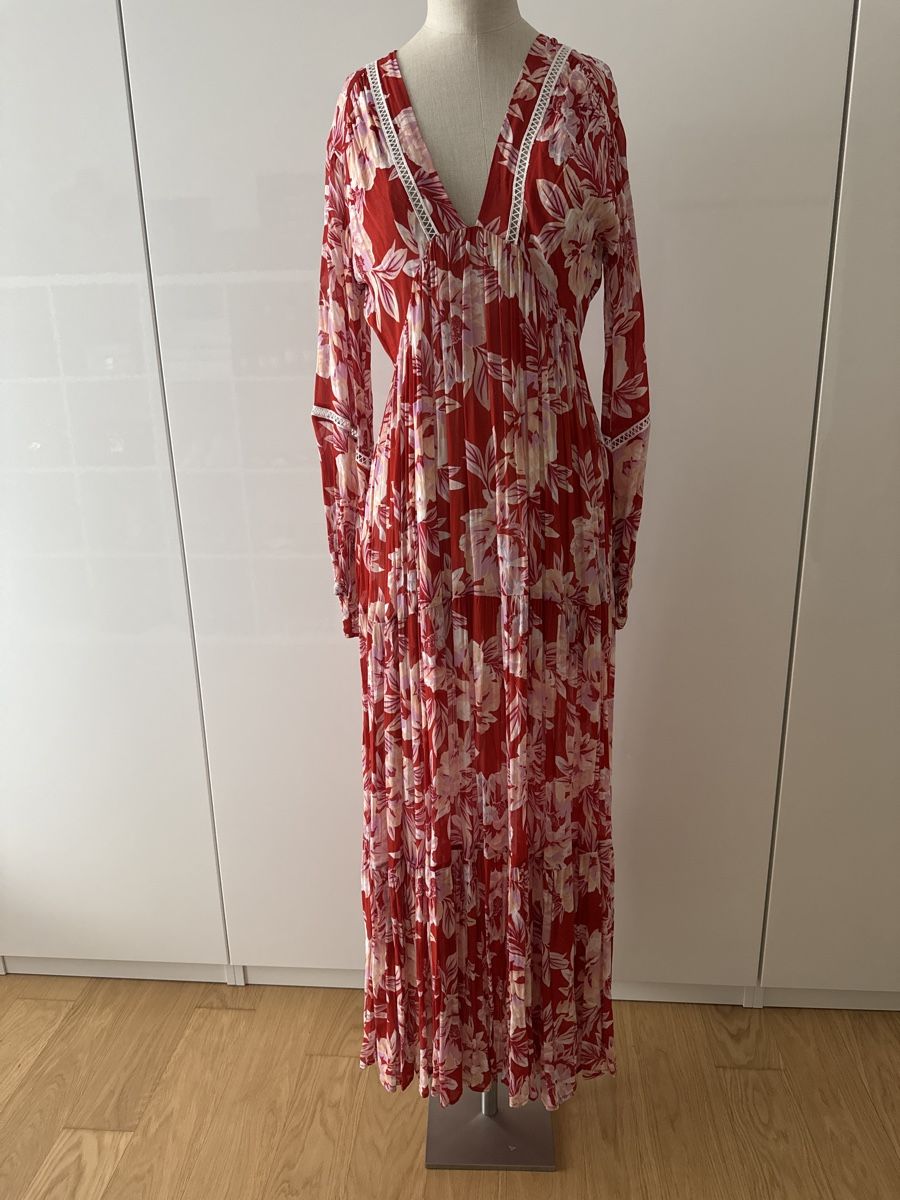 Vestiti: EVARAE Sommerkleid rot  Grösse S – Usato da Binz venduto da Sandra830 5
