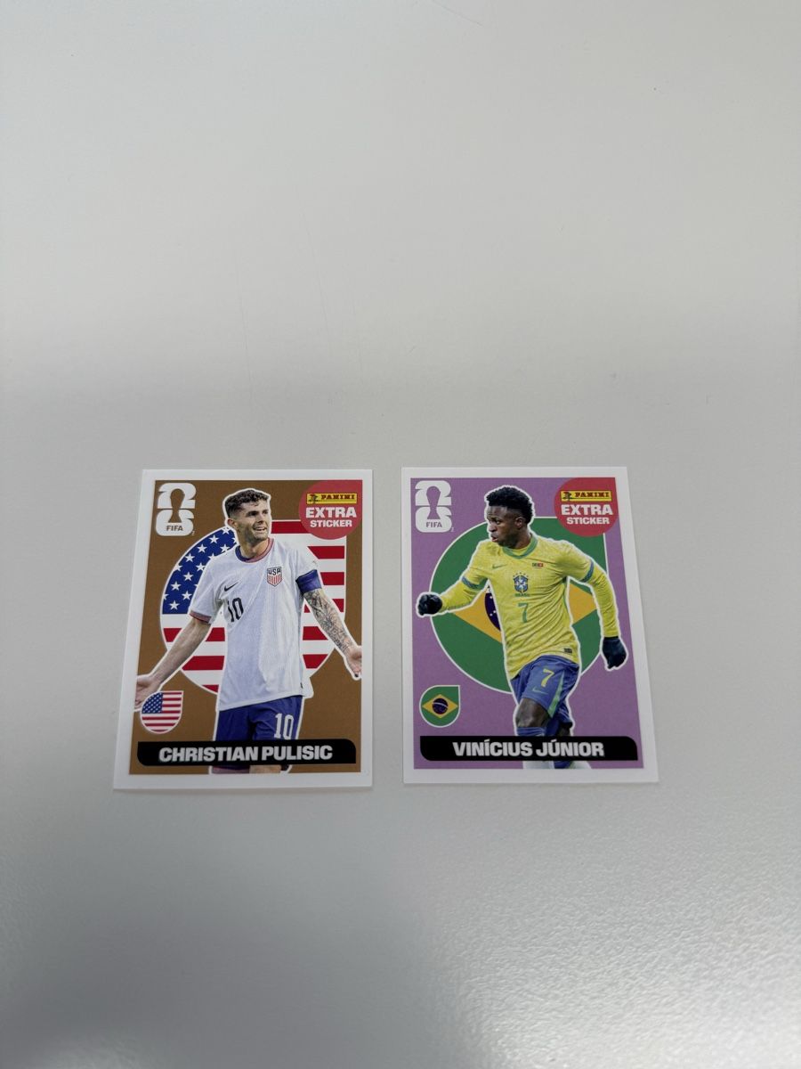 Panini Carte collezionabili: Vinicius Junior, Christian Pulisic Extra Sticker Panini – Usato da Eglisau venduto da Luzy67