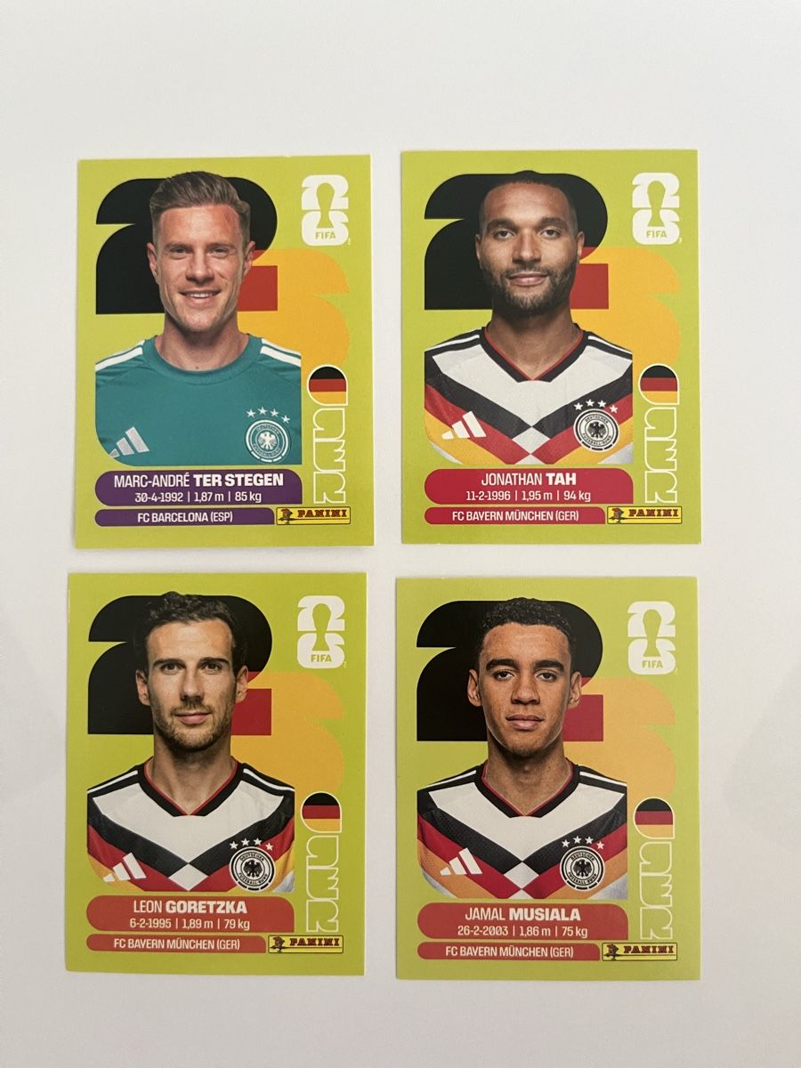 Panini Carte collezionabili: Panini WM 26 Sticker GER 2,3,14,15 – Nuovo (secondo la descrizione) da Luzern venduto da kre_xg5t