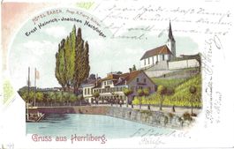Gruss  aus  Herrliberg - HÔTEL  RABEN. Prop. A.Fierz-Bühler