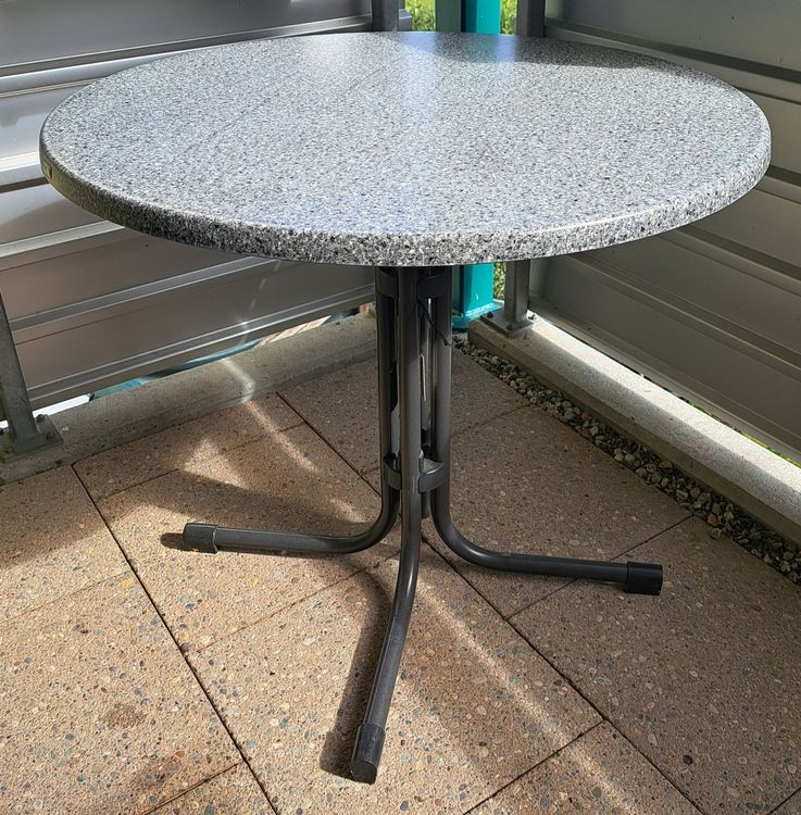 Balkontisch, rund 80cm klappbar Kaufen auf Ricardo